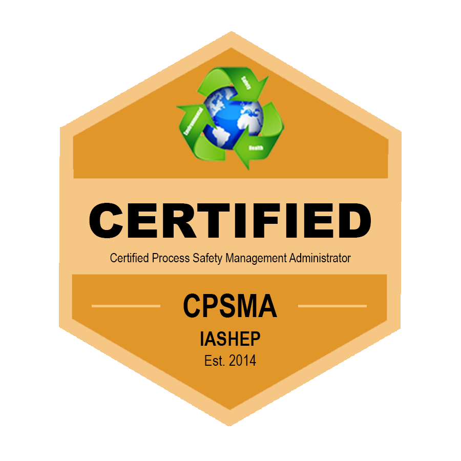 Certified Process Safety Management Administrator (CPSMA) badge
